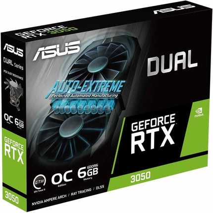 ASUS Dual NVIDIA GeForce RTX 3050 6GB OC Edition Gaming Graphics Card - GPU