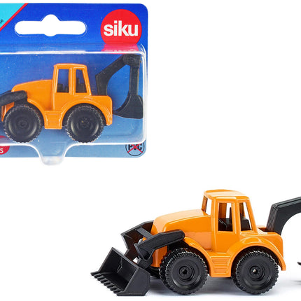 Backhoe Loader Yellow and Black Diecast Model by Siku