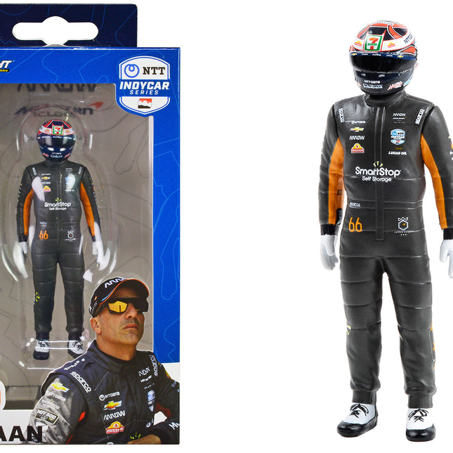 "NTT IndyCar Series" #66 Tony Kanaan Driver Figure "SmartStop Self Storage - Arrow McLaren"  for 1/18 Scale Models by Greenlight