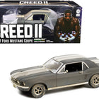 1967 Ford Mustang Coupe Matt Black with White Stripes (Weathered) (Adonis Creed's) 