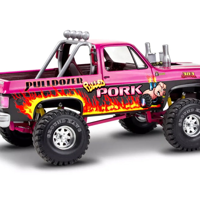 Level 4 Model Kit 1978 Chevrolet Blazer Pickup Truck "Pulled Pork Pulldozer" 1/24 Scale Model by Revell