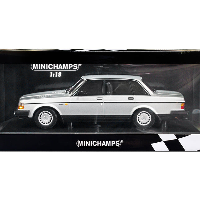 1986 Volvo 240 GL Silver Metallic Limited Edition to 380 pieces Worldwide 1/18 Diecast Model Car by Minichamps