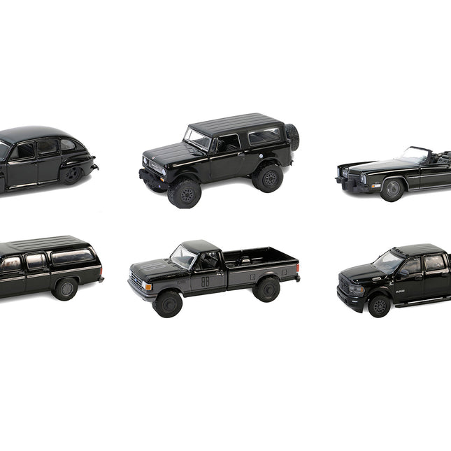 "Black Bandit" 6 piece Set Series 29 1/64 Diecast Model Cars by Greenlight