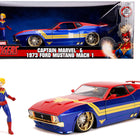 1973 Ford Mustang Mach 1 with Captain Marvel Diecast Figurine 