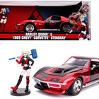 1969 Chevrolet Corvette Stingray with Harley Quinn Diecast Figurine 