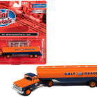 1960 Ford Tanker Truck Orange and Blue 