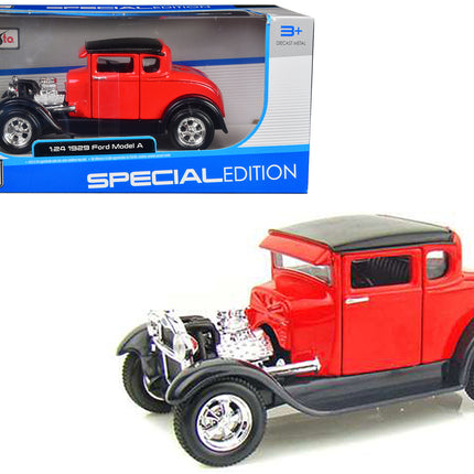 1929 Ford Model A Red 1/24 Diecast Model Car by Maisto