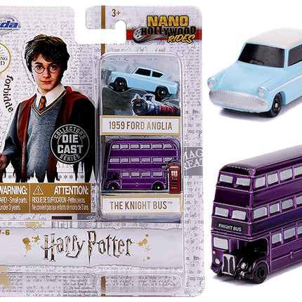 "Harry Potter" 2 piece Set "Nano Hollywood Rides" Diecast Models by Jada