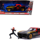 1966 Chevrolet Corvette with Black Widow Diecast Figurine 