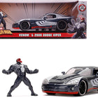 2008 Dodge Viper SRT10 Dark Gray with Venom Diecast Figurine 