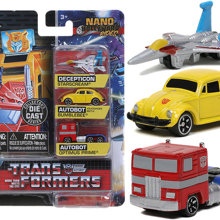 "Transformers" 3 piece Set Release 2 "Nano Hollywood Rides" Diecast Models by Jada