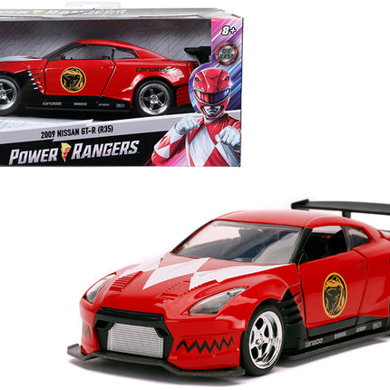 2009 Nissan GT-R (R35) Red Red Ranger's "Power Rangers" 1/32 Diecast Model Car by Jada