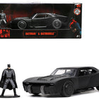 Batmobile Matt Black with Batman Diecast Figurine 