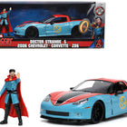 2006 Chevrolet Corvette Z06 Red and Blue with Doctor Strange Diecast Figurine 