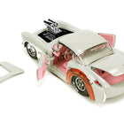 1957 Chevrolet Corvette Beige with Pink Interior with Bugs Bunny Figure 