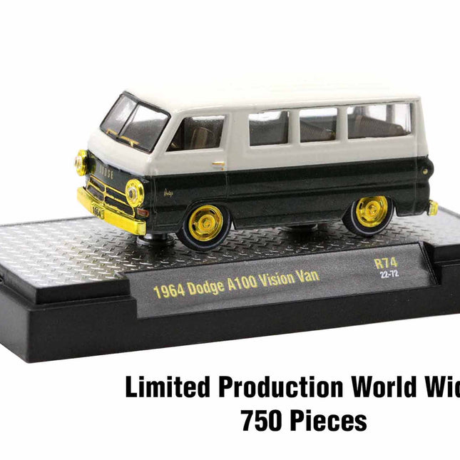 "Auto-Thentics" 6 piece Set Release 74 IN DISPLAY CASES Limited Edition to 8250 pieces Worldwide 1/64 Diecast Model Cars by M2 Machines