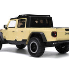 2020 Jeep Gladiator Rubicon Pickup Truck Cream with Roof Rack with Extra Wheels 