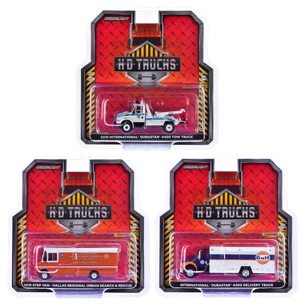 "Heavy Duty H.D. Trucks" Set of 3 pieces Series 25 1/64 Diecast Models by Greenlight