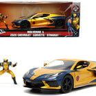 2020 Chevrolet Corvette C8 Stingray Gold Metallic and Dark Blue and Wolverine Diecast Figurine 