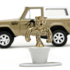 1973 Ford Bronco Gold Metallic with White Top and Groot Diecast Figure 