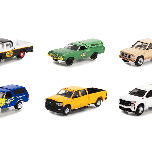 "Blue Collar Collection" Set of 6 pieces Series 11 1/64 Diecast Model Cars by Greenlight