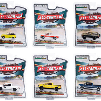 "All Terrain" Series 14 Set of 6 pieces 1/64 Diecast Model Cars by Greenlight