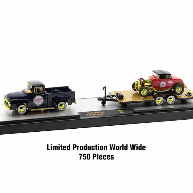 Auto Haulers Set of 3 Trucks Release 64 Limited Edition to 8400 pieces Worldwide 1/64 Diecast Model Cars by M2 Machines