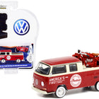 1968 Volkswagen Type 2 Double Cab Pickup Truck Red and Cream 