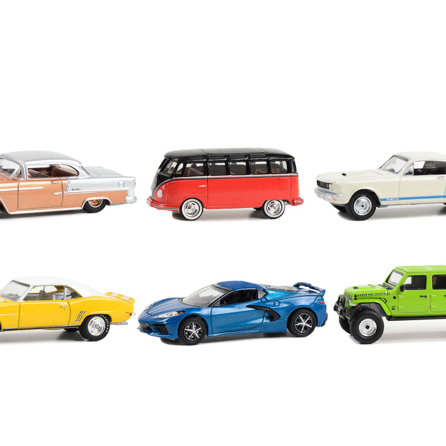 Barrett Jackson "Scottsdale Edition" Set of 6 Cars Series 12 1/64 Diecast Model Cars by Greenlight