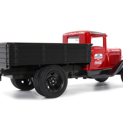 1931 Ford Model AA Pickup Truck Red and Black "Go Refreshed - Drink Coca-Cola" 1/24 Diecast Model Car by Motor City Classics