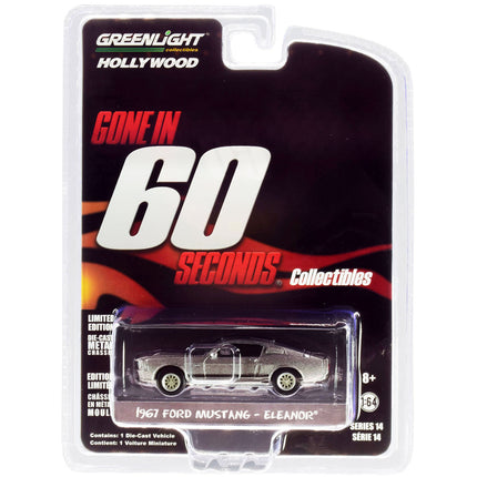 1967 Ford Mustang Custom "Eleanor" "Gone in 60 Sixty Seconds" (2000) Movie 1/64 Diecast Car Model by Greenlight