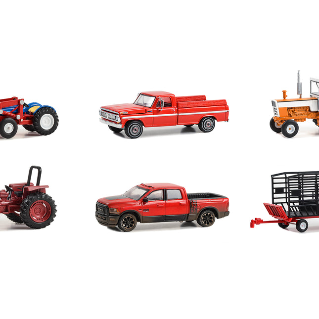 "Down on the Farm" Series Set of 6 pieces Release 8 1/64 Diecast Models by Greenlight