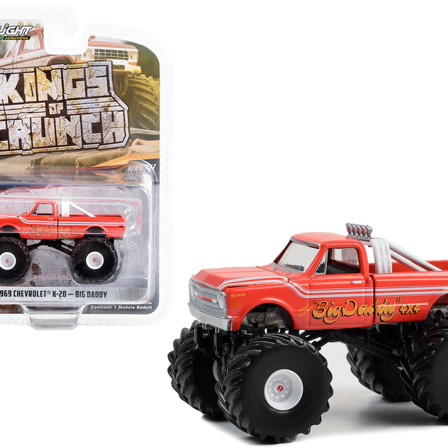 1969 Chevrolet K20 Monster Truck "Big Daddy" "Kings of Crunch" Series 13 1/64 Diecast Model Car by Greenlight