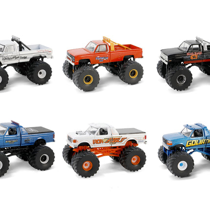 "Kings of Crunch" Set of 6 Monster Trucks Series 15 1/64 Diecast Model Trucks by Greenlight