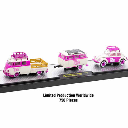 Auto Haulers "Soda" Set of 3 pieces Release 26 Limited Edition to 9600 pieces Worldwide 1/64 Diecast Models by M2 Machines