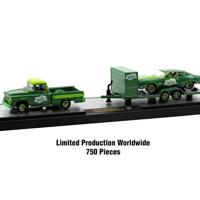 Auto Haulers "Sodas" Set of 3 pieces Release 22 Limited Edition to 8400 pieces Worldwide 1/64 Diecast Models by M2 Machines