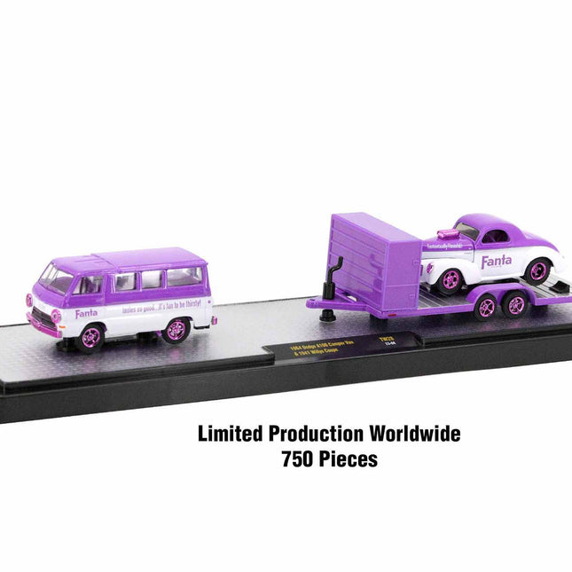 Auto Haulers "Soda" Set of 3 pieces Release 28 Limited Edition to 9250 pieces Worldwide 1/64 Diecast Models by M2 Machines