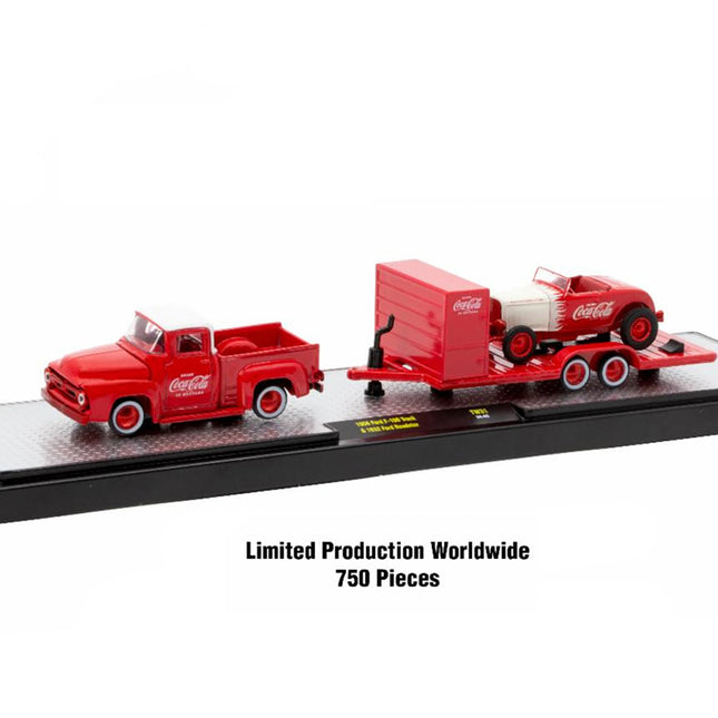 Auto Haulers "Coca-Cola" Set of 3 pieces Release 31 Limited Edition to 7250 pieces Worldwide 1/64 Diecast Models by M2 Machines