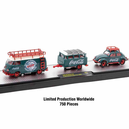 Auto Haulers "Coca-Cola" Set of 3 pieces Release 32 Limited Edition to 7250 pieces Worldwide 1/64 Diecast Models by M2 Machines