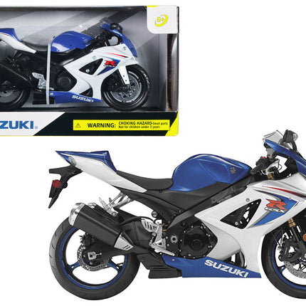 2008 Suzuki GSX-R1000 Blue Bike Motorcycle 1/12 by New Ray