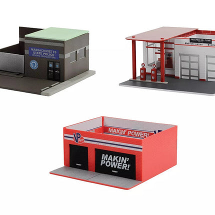 "Mechanic's Corner" Series 10 Set of 3 Dioramas for 1/64 Scale Models by Greenlight