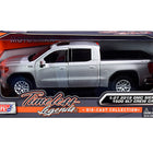 2019 GMC Sierra 1500 SLT Crew Cab Pickup Truck Silver Metallic 1/24-1/27 Diecast Model Car by Motormax