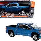 2019 GMC Sierra 1500 Denali Crew Cab Pickup Truck Blue Metallic 1/24-1/27 Diecast Model Car by Motormax