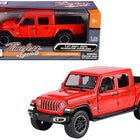 2021 Jeep Gladiator Overland (Closed Top) Pickup Truck Red 1/24-1/27 Diecast Model Car by Motormax