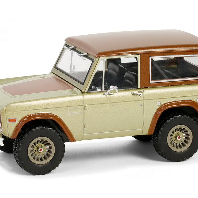 1970 Ford Bronco Gold Metallic with Brown Hood and Top  "Lost" (2004-2010) TV Series "Hollywood" Series 20 1/24 Diecast Model Car by Greenlight