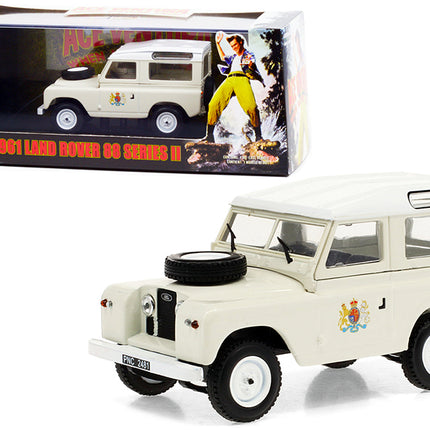 1961 Land Rover 88 Series II Station Wagon Cream with White Top "Ace Ventura 2: When Nature Calls" (1995) Movie 1/43 Diecast Model Car by Greenlight