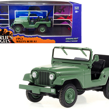 1952 Willys M38 A1 Matt Green "Charlie's Angels" (1976-1981) TV Series 1/43 Diecast Model Car by Greenlight