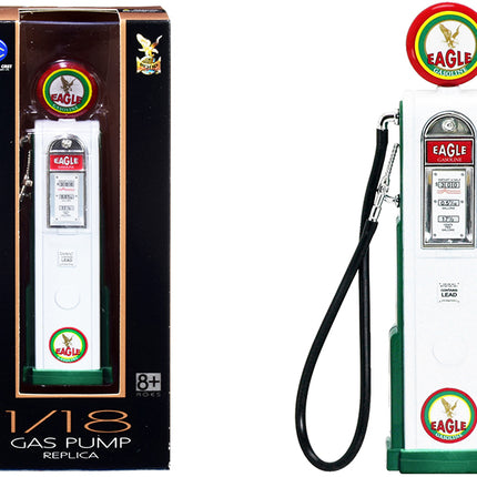 "Eagle Gasoline" Vintage Digital Gas Pump 1/18 Diecast Replica by Road Signature