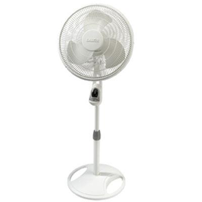 16" Oscillating Stand Fan Wht