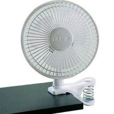 Lasko Mini Cooling Clip Fan 2-Speeds White Desk Table Quiet Small Office Corded